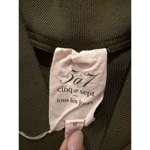 Cinq a Sept Giles Twill Cargo Joggers Cupro in Olive Medium thumbnail 7