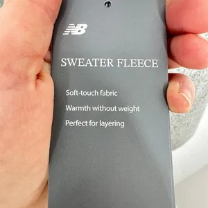 New Balance Women Sweater Fleece Quilted Jacket Light Gray Full Zip Athletic NWT thumbnail 4