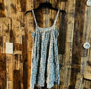 Old Navy Babydoll Floral Summer Dress w/ POCKETS size medium 35 length x 15 thumbnail 4