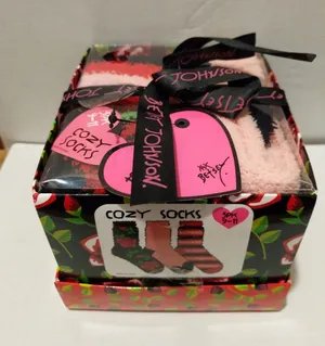 Betsey Johnson ANY OCCASION cozy comfy warm socks sz. 9-11 NEW NEW thumbnail 1