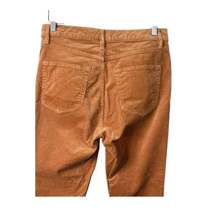 LOFT Corduroy Pants High Waist Golden Tan Brown‎ Comfort Women Size Large thumbnail 5