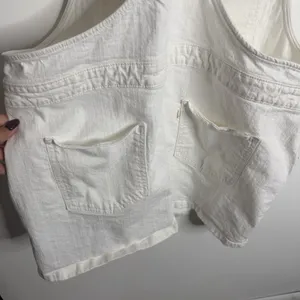 Levi's White‎ Denim Overall Skirt XL Soft Girl Cottagecore Farmcore Casual Y2K thumbnail 6