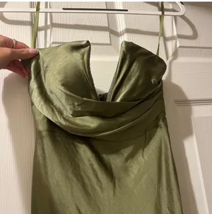 Billy J Valerie Olive Strapless Maxi Dress thumbnail 6