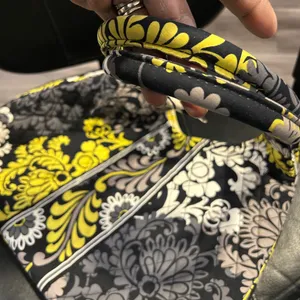 Vera Bradley Black and Yellow Floral Hobo Bag thumbnail 3