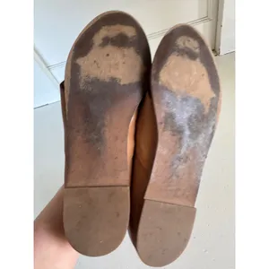 Madewell The Blaine Crisscross Leather Flat in‎ amber brown size 9.5 thumbnail 8