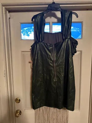 Akira Stay With Me Off Shoulder Faux Leather Mini Dress thumbnail 5