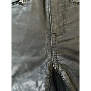 Pilcro and the letterpress‎ faux leather Moto Jacket style Black Pants thumbnail 6