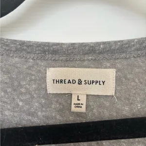 Thread & supply grey short sleeve tee Gray Size L thumbnail 3