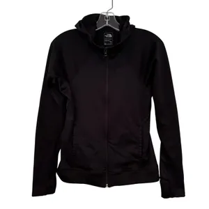 The North‎ Face Full Zip Hoodie Jacket Women's Small Black FlashDry Activewear thumbnail 2