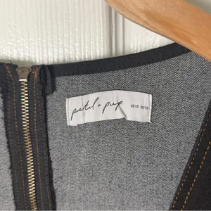 Petal & Pup Mateo Long Sleeve Denim Dress XS thumbnail 6