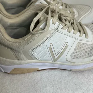 Vionic Women’s Walk Strider White and Cream walking Shoes with Mesh Support thumbnail 3