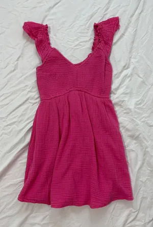 Hollister Pink Flowy Mini Dress thumbnail 1