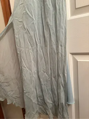 Y2K Sage Green Maxi Dress with V-Neck thumbnail 3