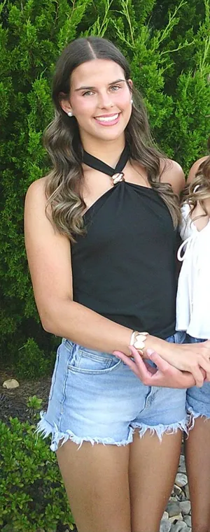black halter top with gold peice Size M thumbnail 1