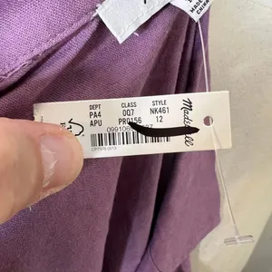Madewell Kacie Mini Shirtdress Antique Purple NWT Sz 12 thumbnail 6