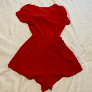 White Fox Red Tie Front Romper thumbnail 3
