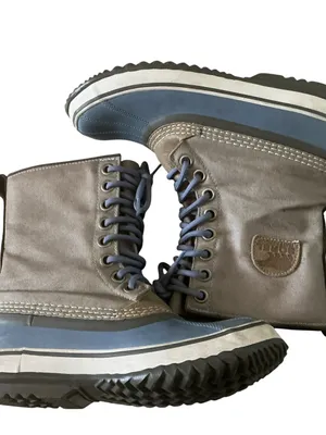 Sorel 1964 premium CVS waterproof boots tan and blue size 8 winter snow boot thumbnail 4