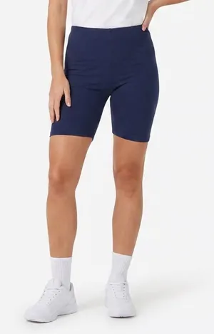Cheetah Sport Womens Navy Blue Cotton Spandex Biker Shorts Size L Made in USA thumbnail 1
