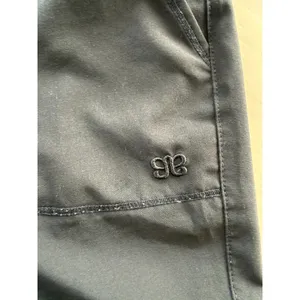Albion Fit Jetsetters Black Joggers Gold Ankle Zip Pants‎ Womens Medium thumbnail 5