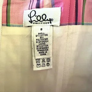 Lilly Pulitzer Margaery cami halter top 8/M Plaid Tank Resort Wear Croquet thumbnail 3
