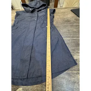Woolrich John Rich‎ & Bros. hooded utility vest Size XS Lightweight Blue thumbnail 10