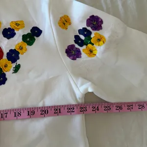 Women's Floral Print Celebration Bottle Mardi Gras Sweatshirt Size M #260534 thumbnail 5