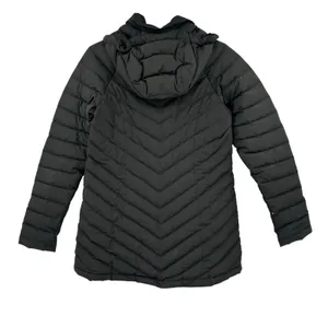 The North Face Size Small Women's Puffer Coat‎ Black Goose Down Filled Hooded thumbnail 2