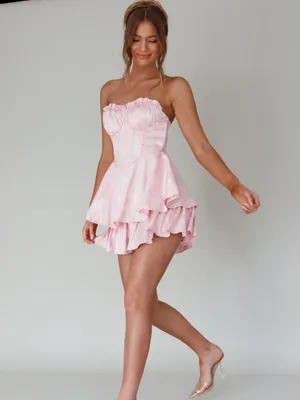 SELFIE LESLIE Paris Muse Romper In Pink thumbnail 3