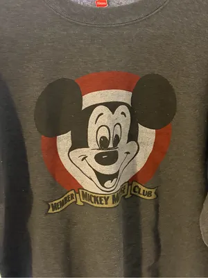 Disney Black Crewneck Sweatshirt with Red Hanes Tag thumbnail 2