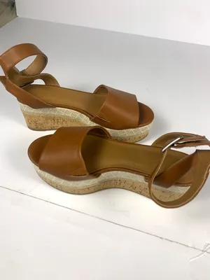 Universal Thread Womens Wedge Sandals 6.5 Brown Platform Espadrille Ankle Strap thumbnail 13