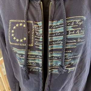 Vintage Polo by Ralph Lauren Navy Blue Hooded Zip-up thumbnail 5