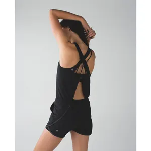 Lululemon Sweaty Or Not Runsie Mini Romper Black Size 4 / W8612S / Open Back thumbnail 2