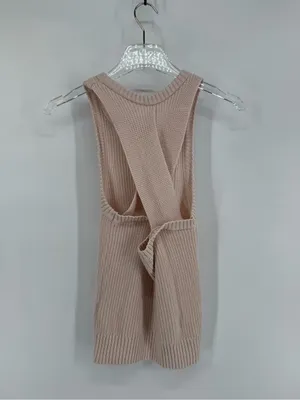 J crew cross cross knit sweater cream tank top size small thumbnail 2