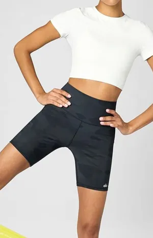 Alo high waist vapor biker short small thumbnail 1