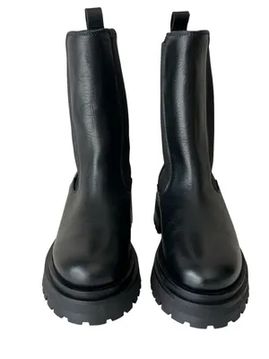 & other stories Chelsea leather ankle boots black NEW 38 US7 thumbnail 5