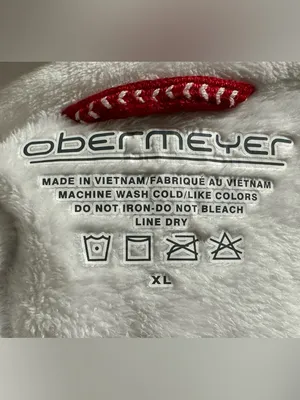 Obermeyer half-zip white fleece pullover size XL thumbnail 5