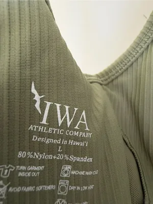 Iwa Company robbed twist back sports bra activewear athleisure gym yoga hiking thumbnail 4