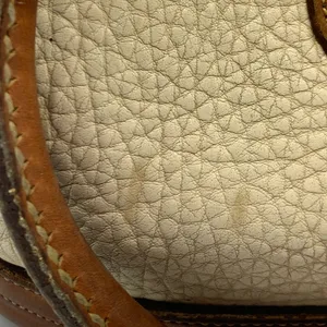 DOONEY And BOURKE white pebbled leather vintage tote bag thumbnail 16