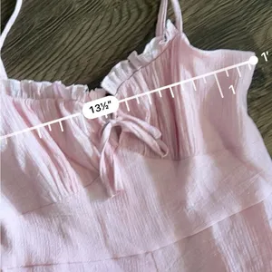 Purple lilac ruffle romper Size XS thumbnail 2