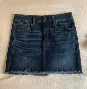 Denim High Rise Mini Skirt thumbnail 1
