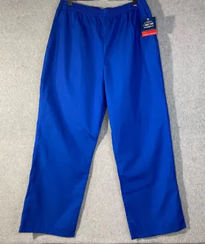 Cherokee Workwear Scrub‎ Pants Unisex Medium Royal Blue Nurse Healthcare NWT thumbnail 1