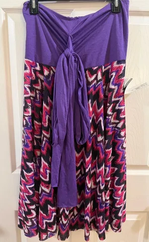 Catalina Purple & Pink Zigzag Convertible Coverup thumbnail 1