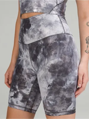 Lululemon align high rise shorts foil shine tie dye 12 special edition thumbnail 1