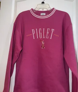Disney Winnie the Pooh Magenta Crewneck Sweatshirt thumbnail 1