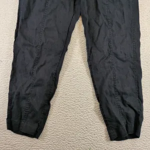 Athleta Cabo Linen Jogger Pants Black Small 658556-01 Drawstring Relaxed Casual thumbnail 7