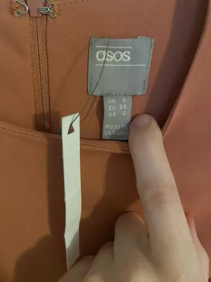 ASOS terracotta twist front dress thumbnail 5