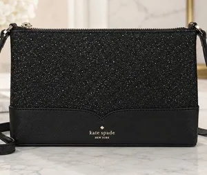 Kate Spade Black Glitter Crossbody Bag Evening Purse NWT thumbnail 1