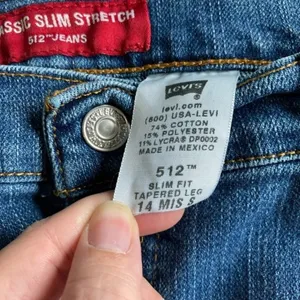 Levi's 512 Slim Fit Tapered Leg Classic Slim Stretch Vintage thumbnail 6
