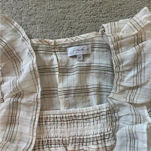 Sabo Skirt White Plaid Mini Dress thumbnail 4