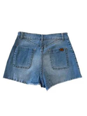 ROXY Women’s Buttonfly Denim Shorts Size 28 thumbnail 5